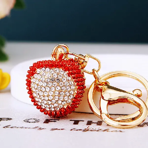 A322 full Rhinestone fruit lychee-individually packaged,chaincharmsupply.com