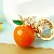 Wholesale Cute Rhinestone Lemon Keychain for Retailers - Big Orange Italian Oranges-individually packaged