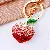 Wholesale Cute Rhinestone Lemon Keychain for Retailers - Gradient small peach-individually packaged
