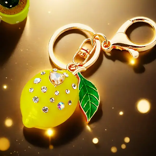A779 lemon concentric yellow-individually packaged,chaincharmsupply.com