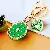 Wholesale Cute Rhinestone Lemon Keychain for Retailers - A777 orange double orange vs green-individually packaged
