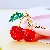 Wholesale Cute Rhinestone Lemon Keychain for Retailers - A736 Love Little Cherry Red-Individually Packaged