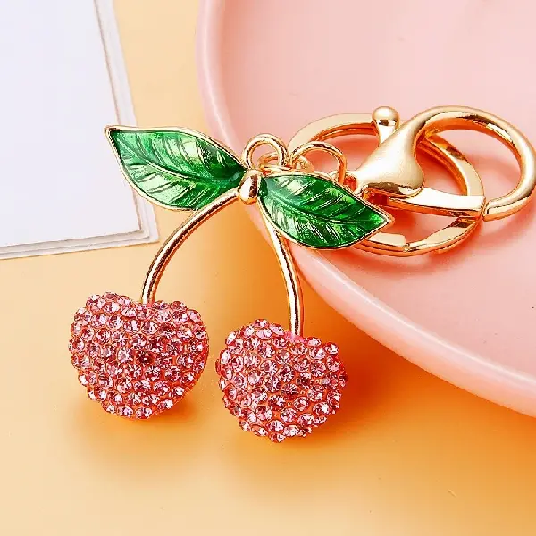 A733 new small cherry pink-individually packaged,chaincharmsupply.com