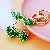 Wholesale Cute Rhinestone Lemon Keychain for Retailers - A733 new small cherry green-individually packaged