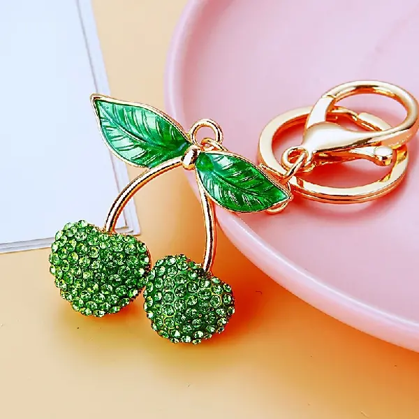 A733 new small cherry green-individually packaged,chaincharmsupply.com
