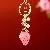 Wholesale Cute Rhinestone Lemon Keychain for Retailers - A731 jelly three-dimensional strawberry pink-individually packaged