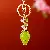 Wholesale Cute Rhinestone Lemon Keychain for Retailers - A731 jelly three-dimensional strawberry green-individually packaged