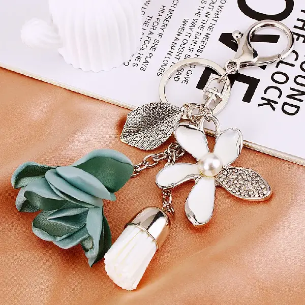 Metallic tassel blue-single OPP bag packaging,chaincharmsupply.com