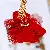 Wholesale Girly Heart Flower Car Keychain | Bag Charms Supply - Money to spend on wine-single OPP bag packaging