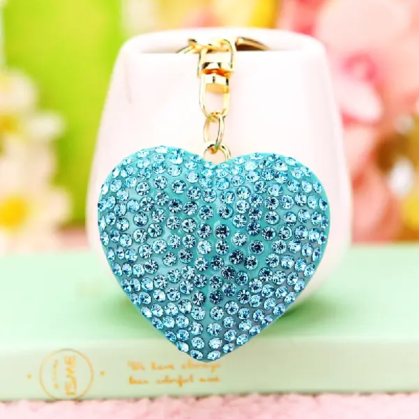 Rhinestone love blue-single OPP bag packaging,chaincharmsupply.com