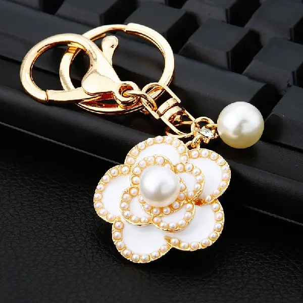 Pearl rose white-single OPP bag packaging,chaincharmsupply.com