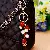 Wholesale Girly Heart Flower Car Keychain | Bag Charms Supply - Pearl pomegranate flower-single OPP bag packaging