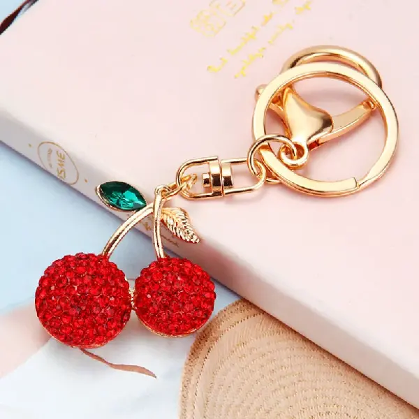 The red color of cherries means happiness-single OPP bag packaging,chaincharmsupply.com