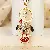 Wholesale Rhinestone Bear Car Key Charm Supply for Retailers - Puppy Big Red-single OPP bag packaging
