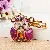 Wholesale Rhinestone Bear Car Key Charm Supply for Retailers - God of Wealth Purple-single OPP bag packaging
