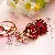Wholesale Rhinestone Bear Car Key Charm Supply for Retailers - Lucky Pixiu wine red - single OPP bag packaging