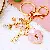 Wholesale Four-Leaf Clover Love Lock Keychains for Retailers - Four-leaf clover love lock pink-single OPP bag packaging