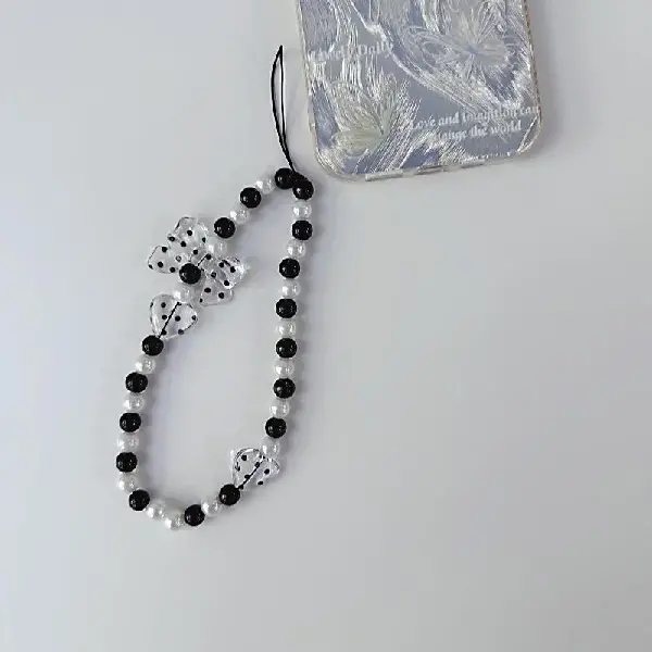 Polka dot bow,chaincharmsupply.com