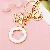 Wholesale Four-Leaf Clover Love Lock Keychains for Retailers - Five-leaf clover white-single OPP bag packaging