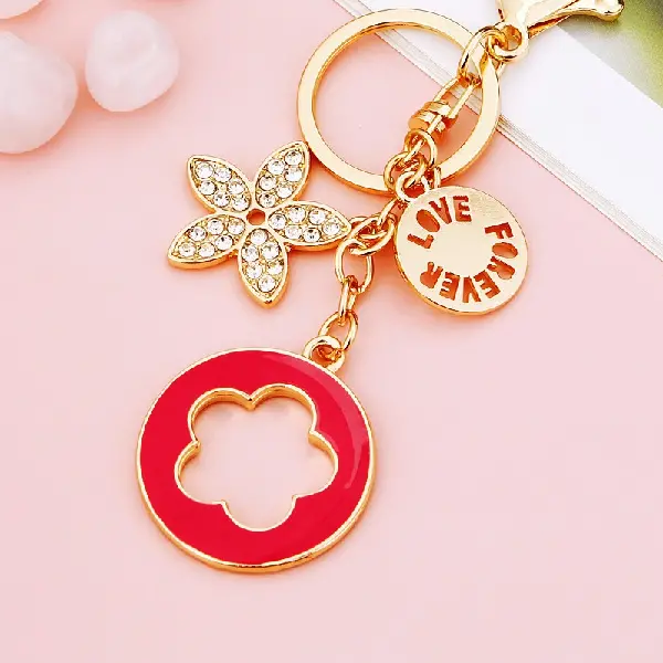Five-leaf clover rose-single OPP bag packaging,chaincharmsupply.com