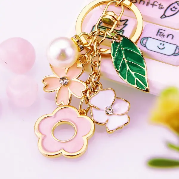 Five-leaf pink-single OPP bag packaging,chaincharmsupply.com