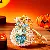 Wholesale Pearl Love Lucky Bag Keychains for Retailers - Pearl love lucky bag sky blue-single OPP bag packaging