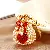 Wholesale Pearl Love Lucky Bag Keychains for Retailers - Pearl love lucky bag red - single OPP bag packaging
