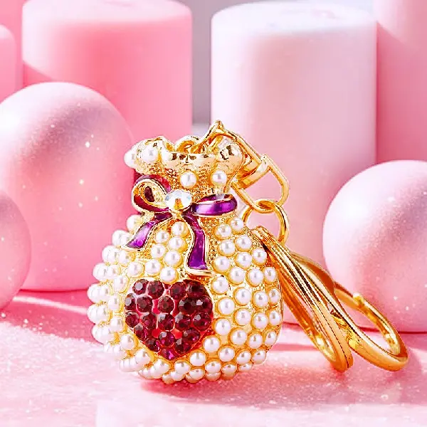 Pearl love lucky bag purple-single OPP bag packaging,chaincharmsupply.com