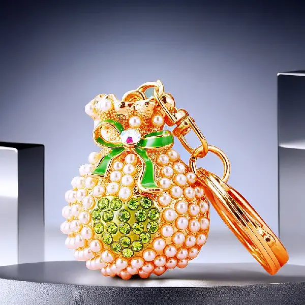 Pearl love lucky bag green-single OPP bag packaging,chaincharmsupply.com
