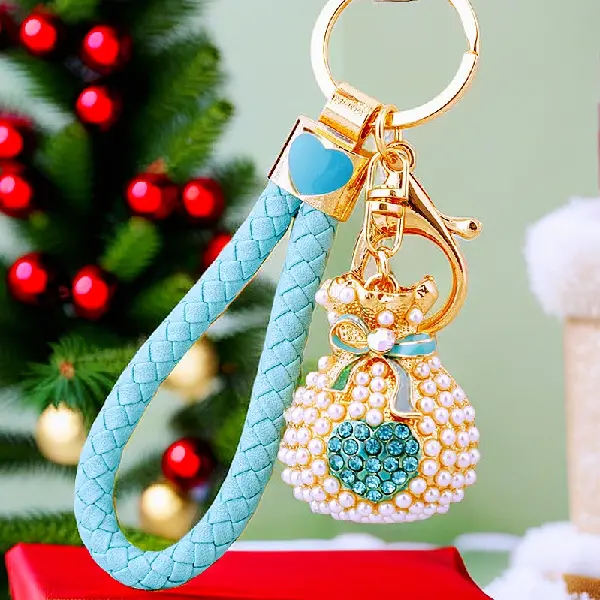 BV Pearl Love Lucky Bag Sky Blue-single OPP bag packaging,chaincharmsupply.com