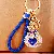 Wholesale Pearl Love Lucky Bag Keychains for Retailers - BV Pearl Love Lucky Bag Sapphire-single OPP bag packaging