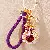 Wholesale Pearl Love Lucky Bag Keychains for Retailers - Dark Purple BV Pearl Love Lucky Bag Purple-Single OPP Bag Packaging