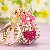 Wholesale Pearl Love Lucky Bag Keychains for Retailers - Rhinestone love lucky bag rose red-single OPP bag packaging