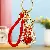 Wholesale Pearl Love Lucky Bag Keychains for Retailers - BV rhinestone love bag red-single OPP bag packaging