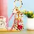 Wholesale Pearl Love Lucky Bag Keychains for Retailers - BV rhinestone love lucky bag rose red-single OPP bag packaging