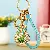 Wholesale Pearl Love Lucky Bag Keychains for Retailers - BV rhinestone love lucky bag green-single OPP bag packaging