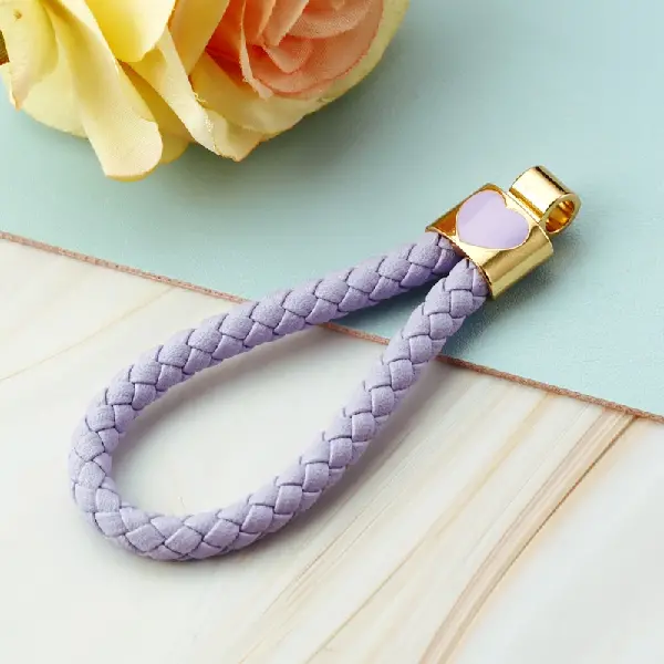 Love rope light purple - no buttons - single OPP bag packaging,chaincharmsupply.com