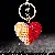 Wholesale Pearl Love Lucky Bag Keychains for Retailers - A525 double-sided pearl love rose red-single OPP bag packaging