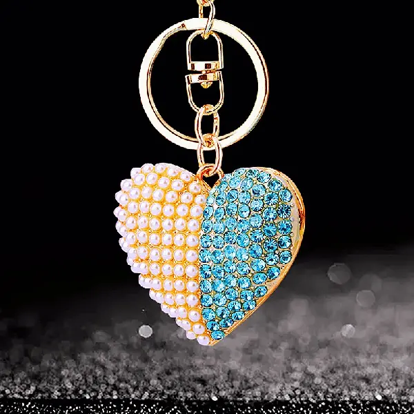 A525 double-sided pearl love sky blue-single OPP bag packaging,chaincharmsupply.com