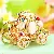 Rhinestone Pumpkin Keychain Wholesale Supply for Quality Retail - Cinderella Pumpkin Cart White - Single OPP Bag Packaging
