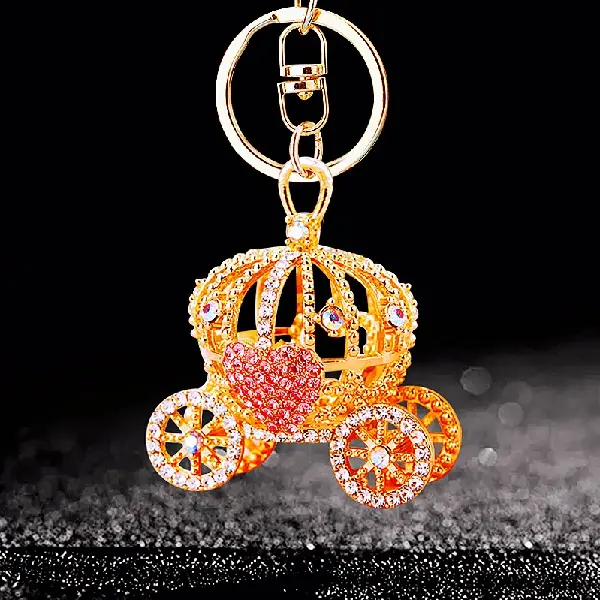 A523 love pumpkin car pink-single OPP bag packaging,chaincharmsupply.com