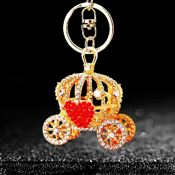 A523 love pumpkin car red-single OPP bag packaging,chaincharmsupply.com