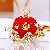 Rhinestone Pumpkin Keychain Wholesale Supply for Quality Retail - Big red single side-single OPP bag packaging