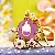 Rhinestone Pumpkin Keychain Wholesale Supply for Quality Retail - Jelly Pumpkin Cart Purple-Single OPP Bag Packaging