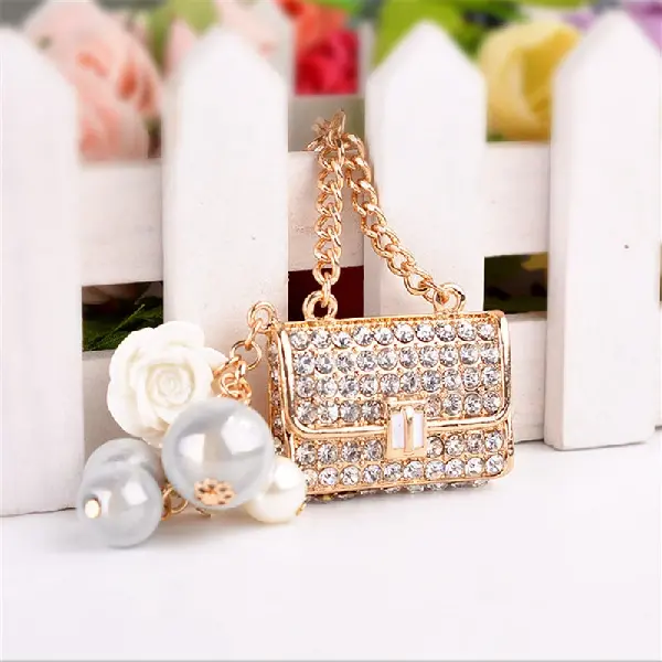 Pearl small shoulder bag-single OPP bag packaging,chaincharmsupply.com