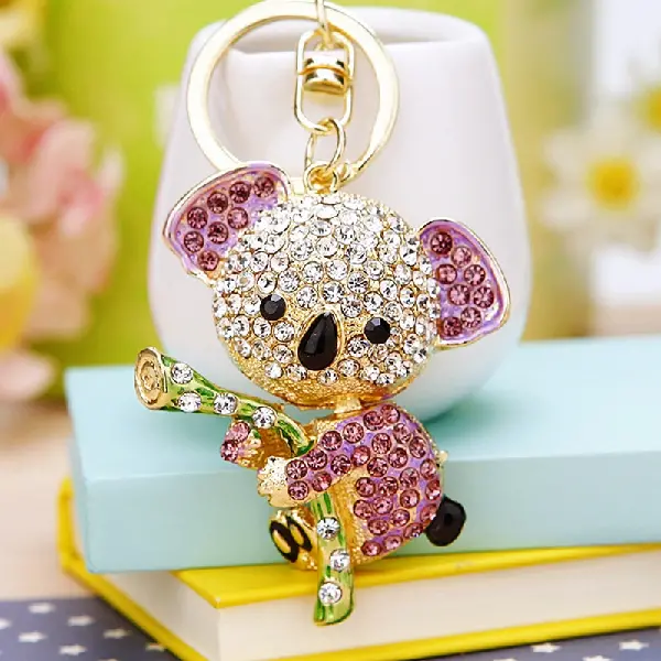 Koala Bear Purple-Single OPP bag packaging,chaincharmsupply.com