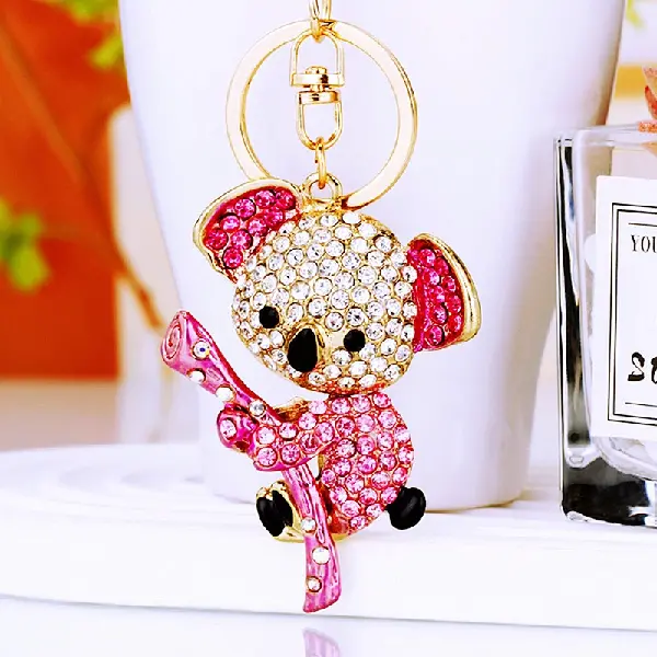 Koala Bear Rose Red-single OPP bag packaging,chaincharmsupply.com