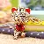 Wholesale Feng Shui Koala Bear Keychains - Car & Bag Charms - Lucky Cat Big Red-single OPP bag packaging