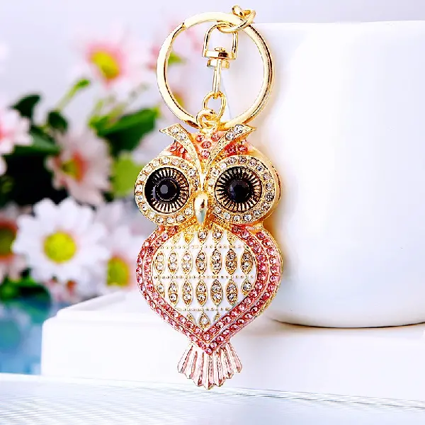 A321 Love Owl Pink-single OPP bag packaging,chaincharmsupply.com