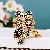 Premium Rhinestone-Encrusted Owl Keychains Wholesale Supply - Bow Owl Black-Single OPP bag packaging
